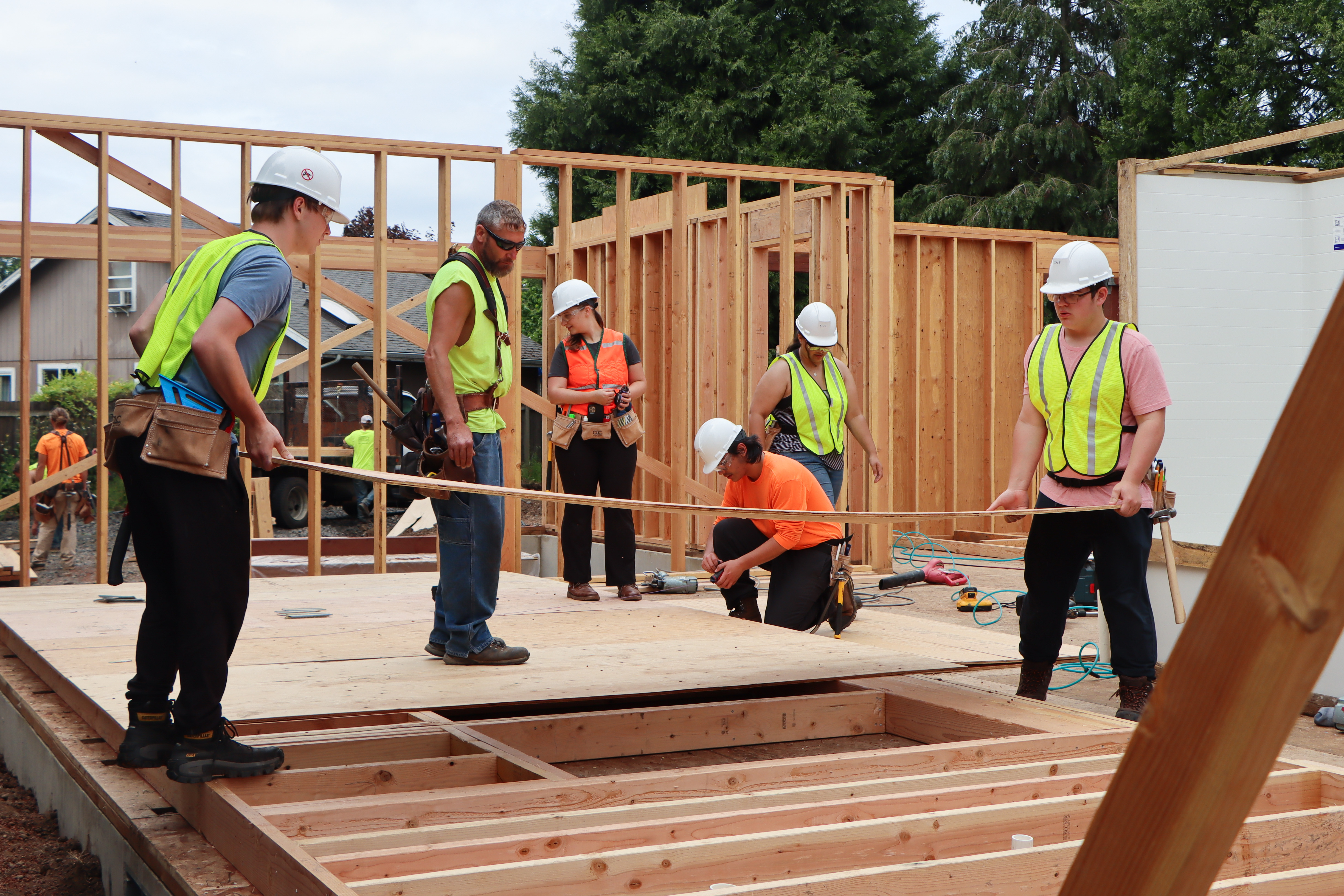 Crews are deep into the construction of the new North Eugene High School building, the first comprehensive high school to be built in the Eugene-Springfield area in more than 50 years.